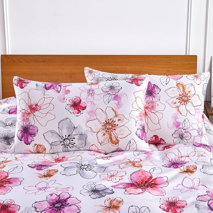 YIYEA 100% Viscose Derived from Bamboo Pillow Cases Set of 2, 600 Thread Count - Image 2