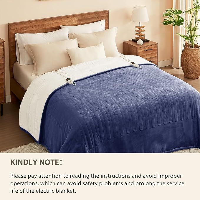 Homemate Electric Heated Blanket Full - Image 8