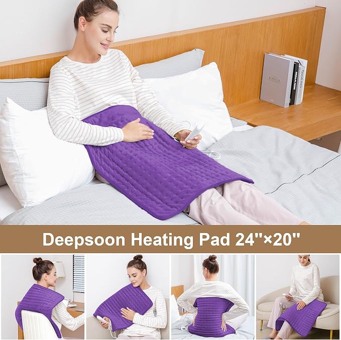 Deepsoon Heating Pad, Electric Heating Pads - Image 3