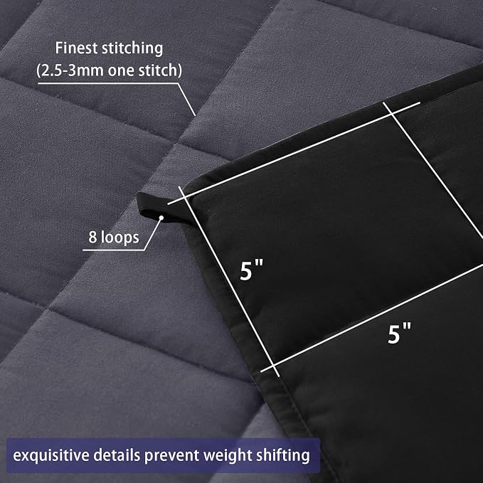 yescool Weighted Blanket for Adults Cooling Heavy Blanket for Sleeping Perfect - Image 5