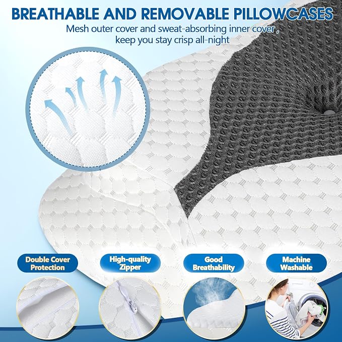 CHxxy Memory Foam Pillows, Cervical Pillow - Image 5