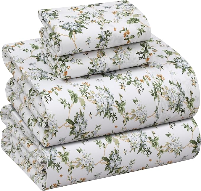 RUVANTI 100% Cotton Sheets – California King Percale Bedding, Cooling & by Ruvanti