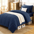 CozyLux Twin XL Comforter Set Navy Blue by CozyLux