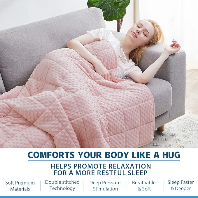 Huloo Sleep Weighted Blanket Queen 15lbs - Image 4