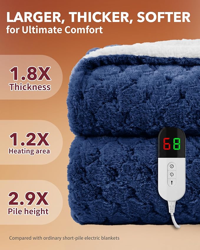 Homemate Heated Blanket Electric Throw - Image 3