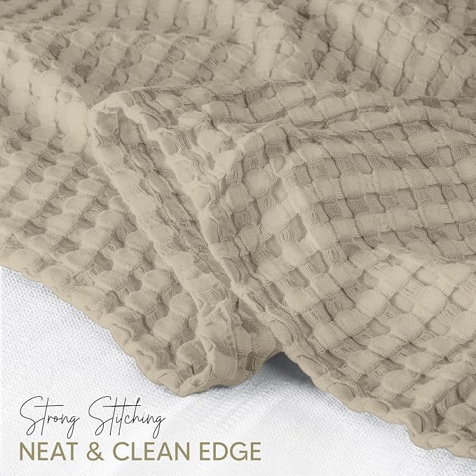 Utopia Bedding 100% Cotton Waffle Weave Blanket Big Size - Image 4