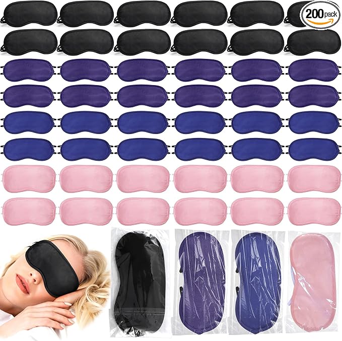 Tarpop 200 Pcs Eye Mask Sleeping Blindfold Eye Cover by Tarpop