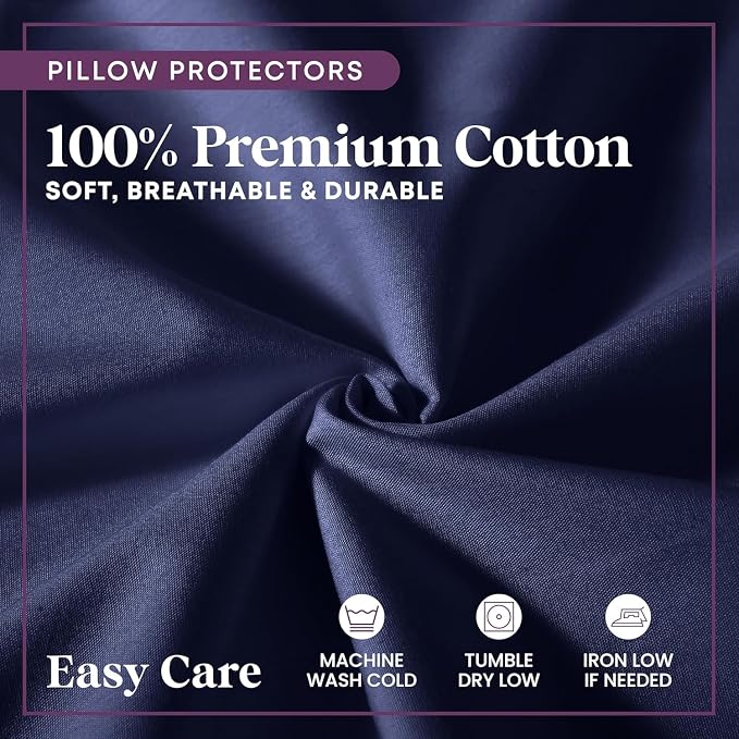 CirclesHome Wedge Pillow Cover 100% Cotton, Zippered Wedge Pillow Case Protector - Image 5