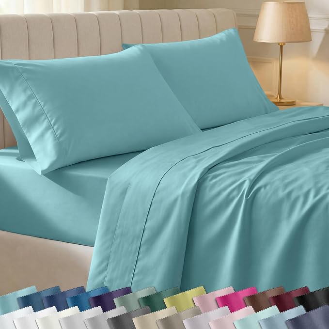 California Design Den Soft 100% Cotton Sheets Queen Size Set, 400 Thread Count by CaliforniaDesignDen