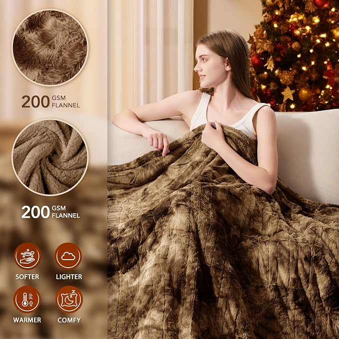 Homemate Electric Heated Blanket Queen Size - Image 2