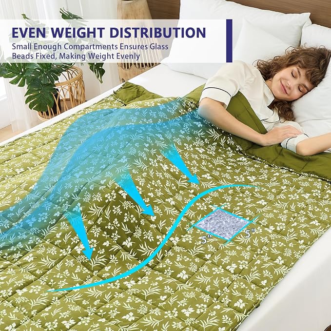 yescool Weighted Blanket for Adults Cooling Heavy Blanket for Sleeping Perfect - Image 3
