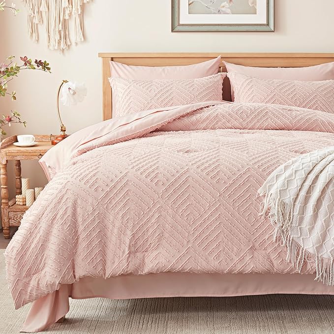 Zzlpp King Comforter Set 7 Pieces, All Season Boho Bedding Sets - Image 2