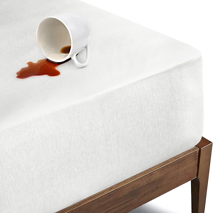 Bioweaves Organic Cotton Jersey Twin Waterproof Mattress Protector Pad |39" x by BIOWEAVES