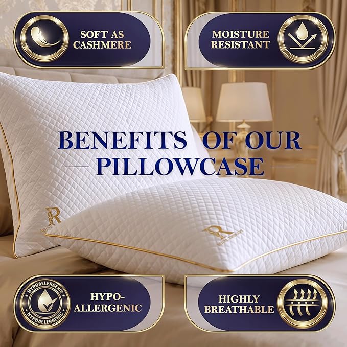 Royal Therapy King Shredded Memory Foam Bed Pillow – Adjustable Memory Foam - Image 7