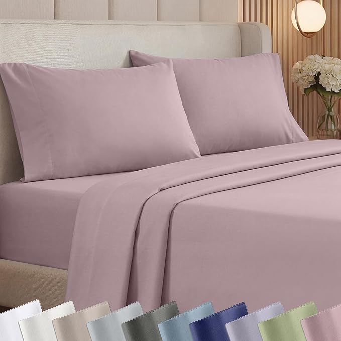 California Design Den Thick and Natural 100% Cotton King Size Sheets Set by CaliforniaDesignDen