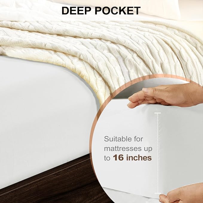 FreshCulture Queen Fitted Sheet - Image 4