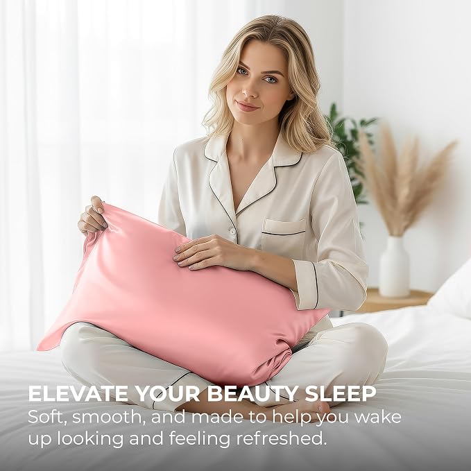 Pure Bedding Satin Pillowcase 2 Pack - Image 5