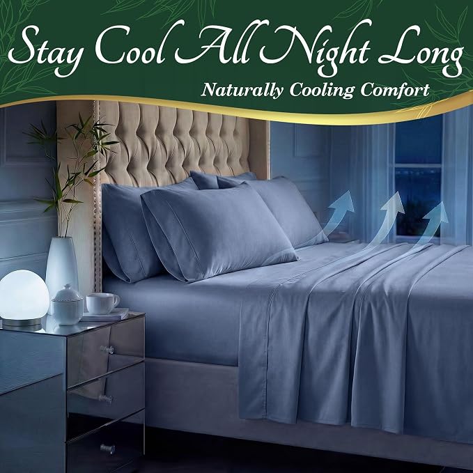 DECOLURE 100% Viscose Derived from Bamboo Sheets King Size - Image 3