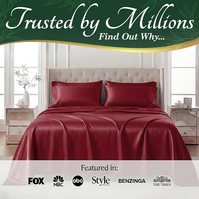 DECOLURE 100% Viscose Derived from Bamboo Sheets Queen Size - Image 5