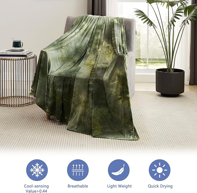 Topcee Cooling Blanket for Hot Sleepers and Night Sweats, 100% Oeko-Tex - Image 6