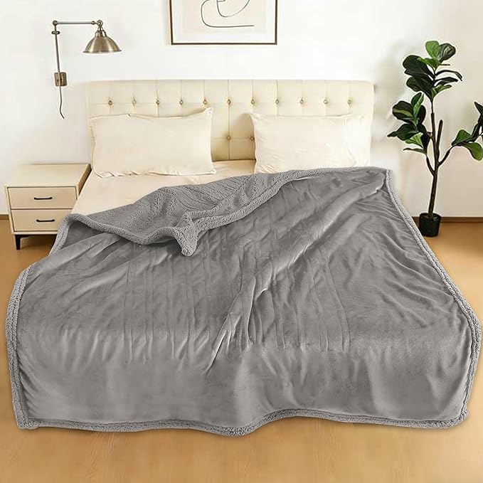 Electric Heated Blanket Twin Size 62" x 84" by TICOO