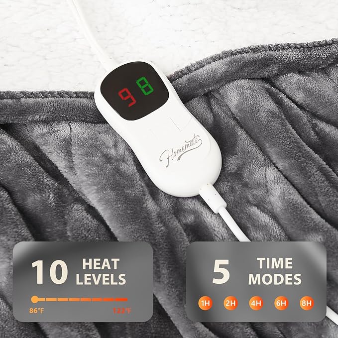 Homemate Electric Heated Blanket Twin - Image 4