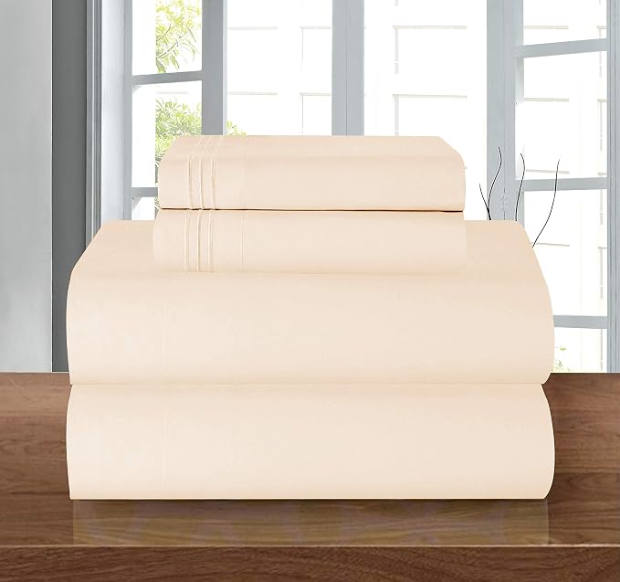 Elegant Comfort Luxury 1500 Premium Hotel Quality Microfiber 4-Piece Sheet Set - Image 2