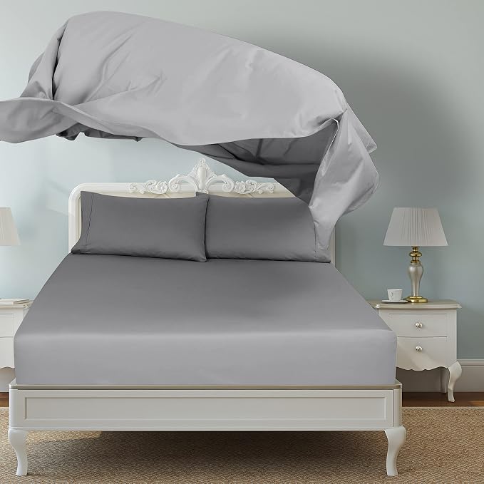Royale Linens 2 Pack Bulk Flat Sheet Set - Image 2