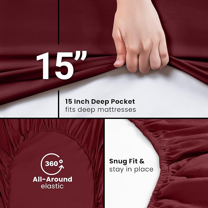Utopia Bedding Twin XL Fitted Sheets - Image 6