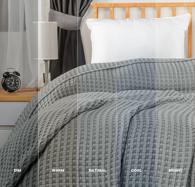 Utopia Bedding 100% Cotton Waffle Weave Blanket Big Size - Image 5