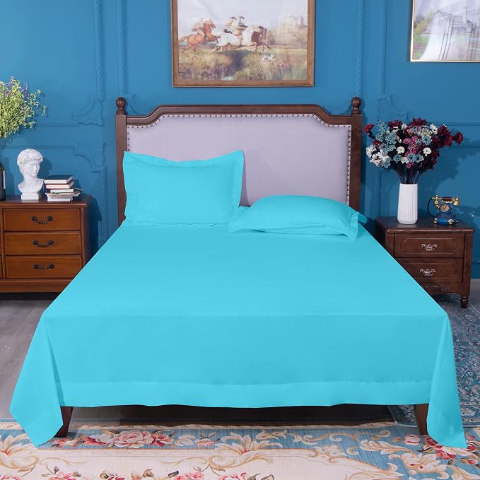 NTBAY California King Flat Sheet Only - Image 4