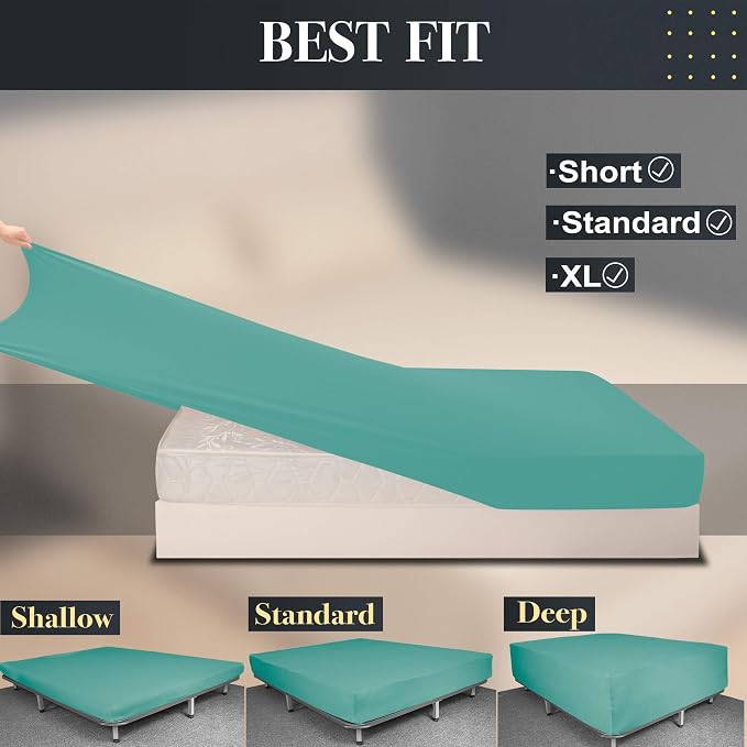 Soft Stretch Twin Size Fitted Sheet Only - Image 4