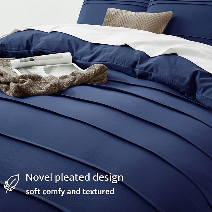Oli Anderson Navy Blue Duvet Cover King Size - Image 3
