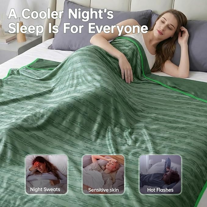 Guohaoi Cooling Blanket for Hot Sleepers and Night Sweats, 100% Oeko-Tex - Image 5