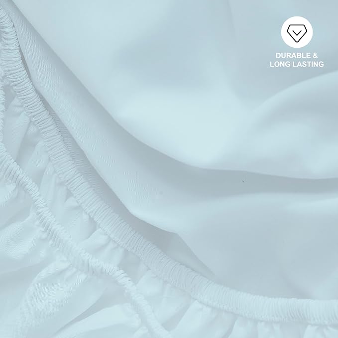 Hotella 100% Microfiber Full Size Fitted Sheet Only, Machine Washable and - Image 6