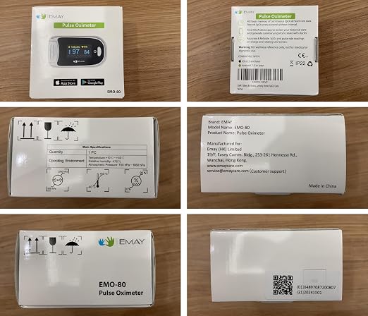 EMAY Sleep Oxygen Monitor with Built-in Recording Capability | Track Continuous - Image 7