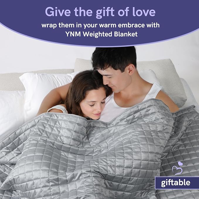 YnM Cooling Weighted Blanket for Adults, 20lbs Heavy Bed Throw Comforter - Image 7