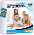 Crib Size Mattress Protector Waterproof, Premium 200 GSM Terry Mattress Cover by UTOPIABEDDING