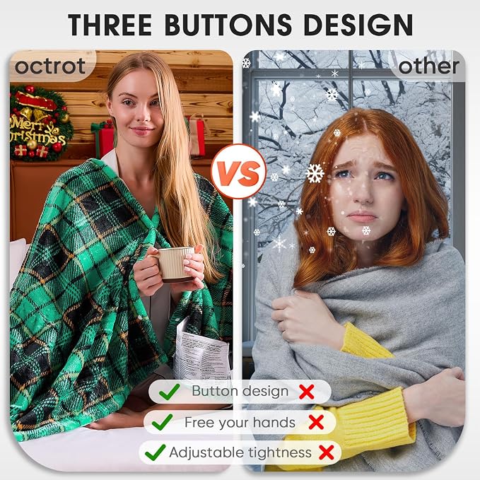 Green Heated Blanket Electric Throw 50X60, Heating Blanket - Image 8