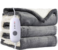 Electric Blanket Full Size 72"x84", Ultra-Soft Flannel Sherpa by Soypipo