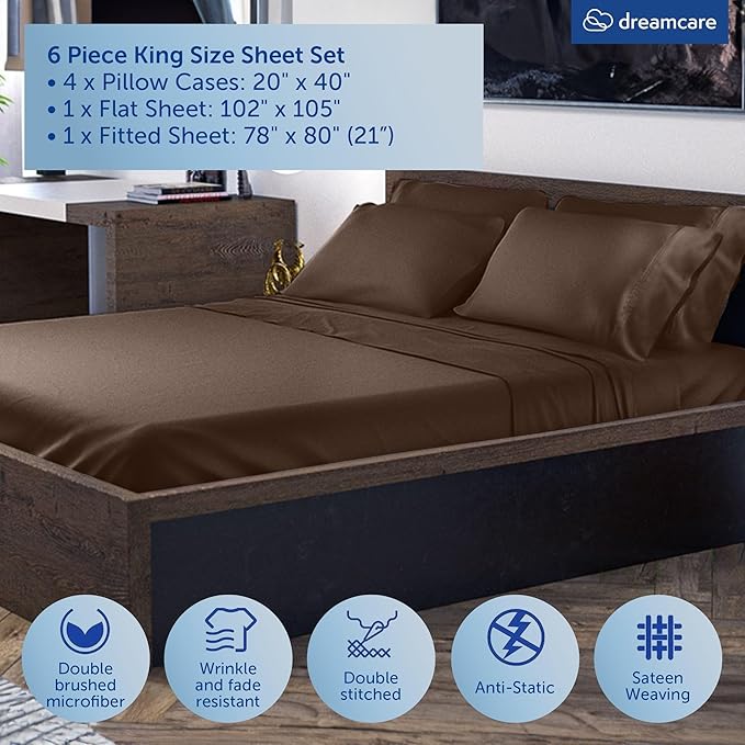 DREAMCARE King Size Sheets Set - Image 3