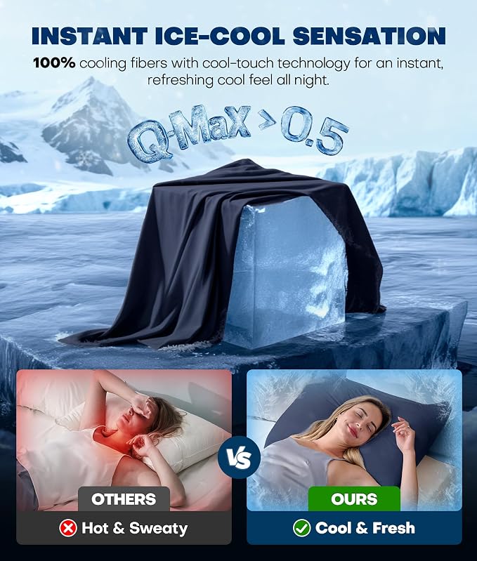 Ultra-Chill Cooling Pillowcase Set of 2 - Image 2