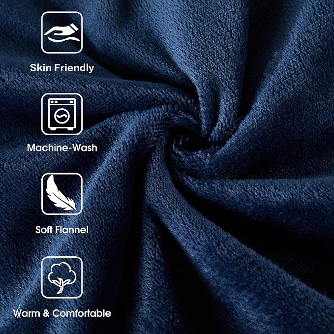 Tefici Electric Heated Blanket Twin, Super Cozy Soft 2-Layer Flannel 62" x 84" - Image 7