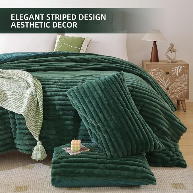Smoofy Fluffy Queen Comforter Set 3 Pieces - Image 3