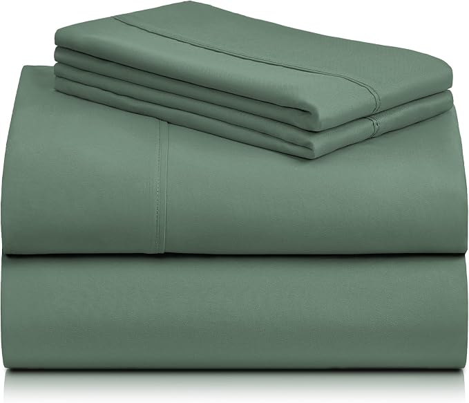 LuxClub 4 PC Queen Sheet Set, Breathable Luxury Bed Sheets, Deep Pockets 18" - Image 8