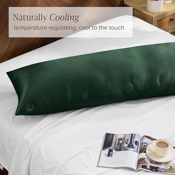 Bare Home 100% Rayon Made from Bamboo Luxury Body Size Cooling Pillowcase - Image 3