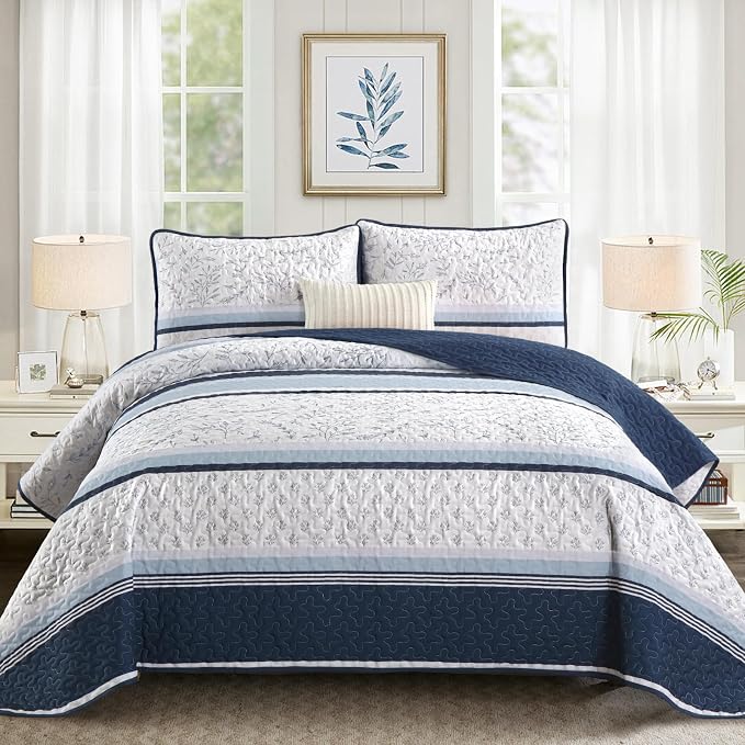 DJY Striped Quilt Set King Size by HOME