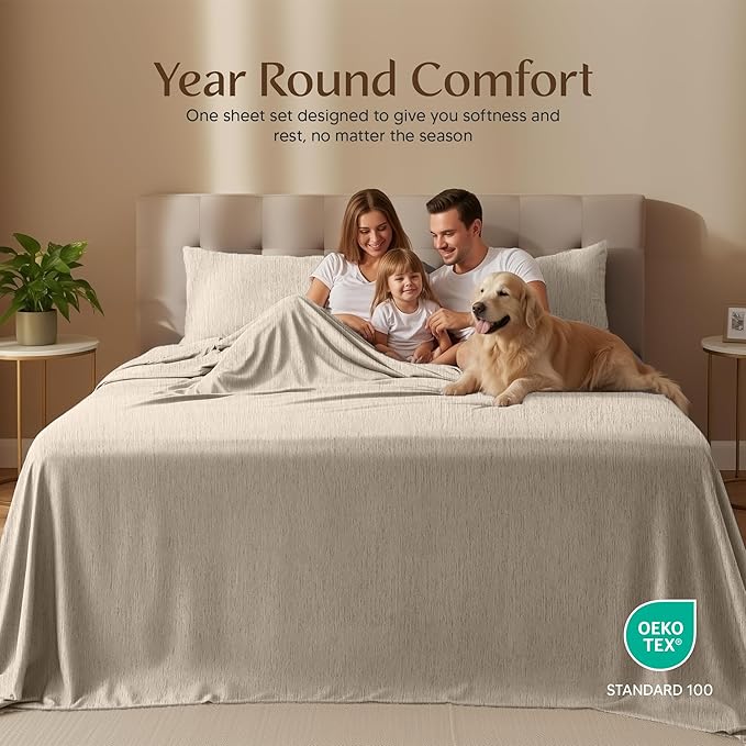 Utopia Bedding Queen Size Sheet Set – 4 Piece Bed Sheets, Soft and Breathable - Image 2