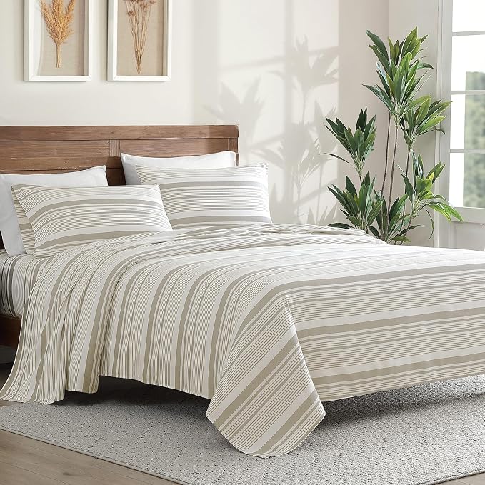 ClevaHome Classic Stripe Sheet Set - Image 2