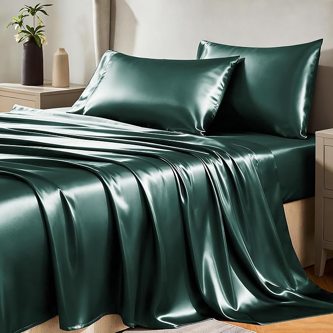 CozyLux Satin Sheets King Size Sheet Set by CozyLux